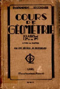 Cours de Geometrie: Cours de Mathematiques elementaires (Classes de 2me et de 1re)
