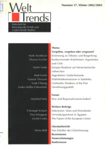 Welt Trends number 37, Winter 2002/2003.