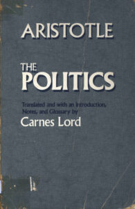 Aristotle the Politics.