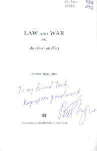 Law and War: an American Story.