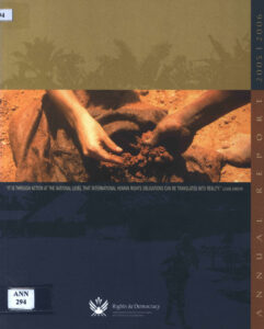 Annual Report 2005/2006: Rights & Democracy.