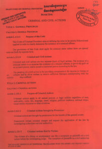 Criminal and Civil Actions.