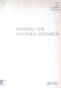 Journal for cultural research volume 9 number 4.