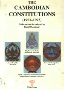Cambodian Constitutions (1953-1993).
