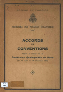 Accords et Conventions: signés a l’issue de la Conférence quadripartite de Paris (du 26 Aout au 29 Decembre 1954).