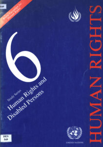 Human Rights and disabled Persons.