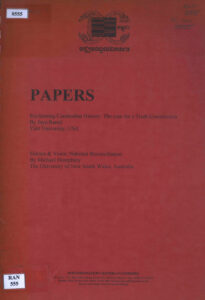 Papers: reclaiming Cambodian history: the case for a truth commission.