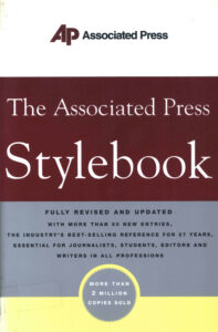 Stylebook and Briefing on Media Law.