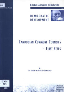 Cambodian Commune Councils First Steps.