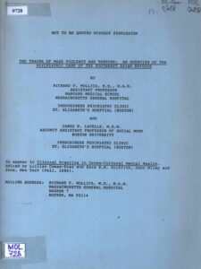 The Trauma of mass violence and torture: an overview of the Psychiatric care of the southeast Asian refugee.
