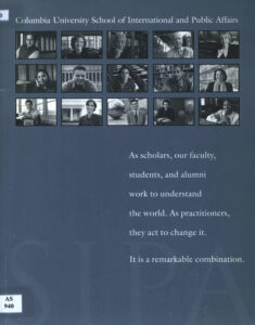 As scholars, our faculty, students, and Alumni work to understand the world. As practitioners, they act to change it. It is a remarkable Combination.