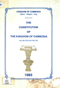 The Constitution of the Kingdom of Cambodia 1993.