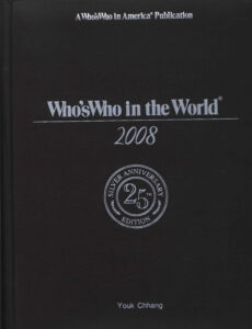 Who’s Who in the World 2008.