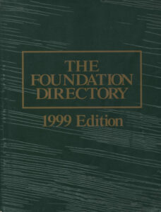 The Foundation Directory 1999.