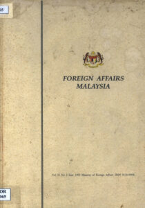 Foreign Affairs Malaysia, Vol. 26 No 2-3-4