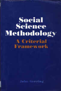 Social Science Methodology: A Criterial Framework.