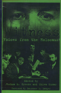 Witness voices from the Holocaust.