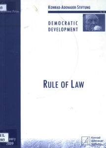 Rule of Law: Democratic Development: Occasional Papers.