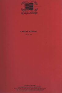 Annual Report: May 23, 2000.
