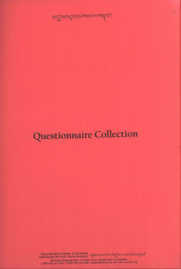 ការណែនាំធ្វើកិច្ចសម្ភាសន៍: Interview instructions (Questionnaire Collection).