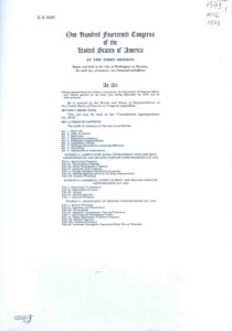 One Hundred Fourteenth Congress of the United States of America.