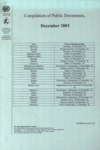 In the Trial Chamber: Prosecutor V. Slobodan Milosevic.