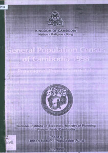 General Population Census of Cambodia 1998: Provisional Population Totals.