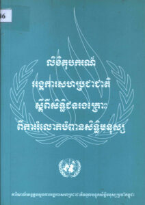 លិខិតុបករណ៍ អង្គការសហប្រជាជាតិ ស្តីពីសិទ្ធិជនរងគ្រោះពីការរំលោភបំពានសិទ្ធិមនុស្ស។ (សៀវភៅតូច)