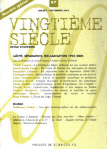Vingtieme Siecle: Revue D’Histoire.