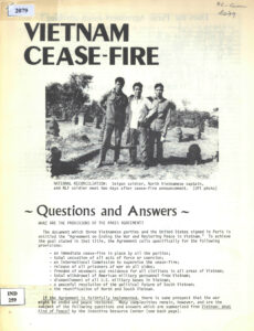 Indochina Chronicle: Vietnam CEASE-Fire, No. 22, February 28, 1973
