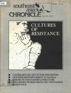 Southeast Asia Chronicle: Cultures of Resistance., No. 70-71, March-April, 1980