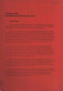 Buddhism under Pol Pot.