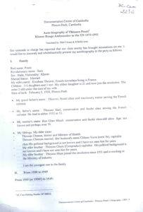 Auto-biography of Thiounn Prasit Khmer Rouge Ambassador to UN 1975-1992.