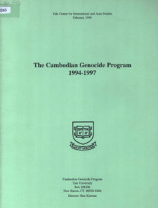 The Cambodian Genocide Program 1994-1997.