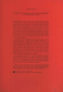 Cambodia, East Timor and Sierra Leone: Experiments in International Justice.