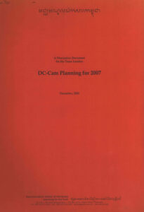 DC-Cam Planning for 2007: A Discussion Document for the Team Leaders.