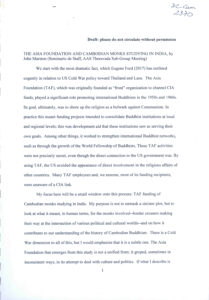 The Asia Foundation and Cambodian Monks Studying in India.