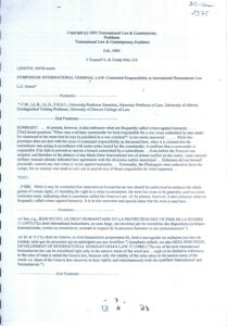 Transitional Law & Contemporary Problems.