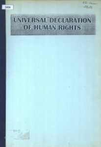 Universal Declaration of Human Rights.