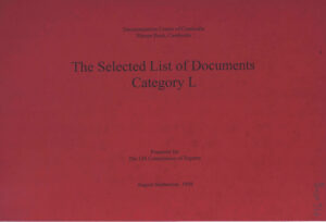 The Selected List of Documents Category L