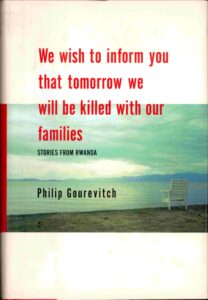 We wish to inform you that tomorrow we will be killed with our families.
