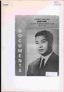 Documents: Conference de Samdech Preah Norodom Sihanouk a la fuculte de droit de L’Universite de Paris (29 Juin 1964)