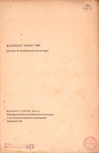 Buddhist Yearly 1967.