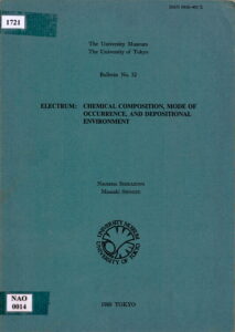 Electrum: Chemical Composition, Mode of Occurrence, And Depositional Environment, Bulletin No.32