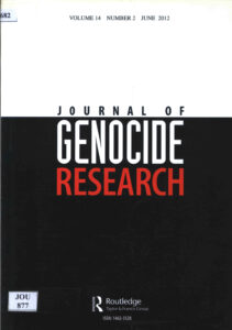 Journal of Genocide Research, Vol. 14, No.2, June 2012.