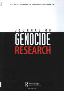 Journal of Genocide Research, Vol. 14, No.3-4, September-November 2012.