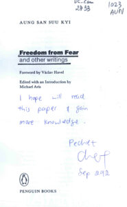 Freedom from Fear and other writings.