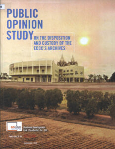 Public Opinion Study on the disposition and Custody of the ECCC’s Archives.