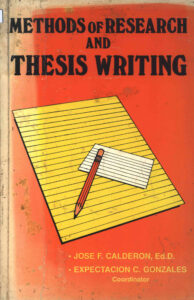 Methods of Research and Thesis Writing.
