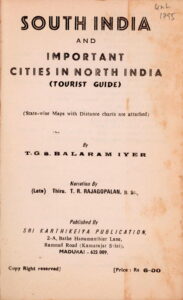 South India and Important Cities in North India (Tourist Guide)